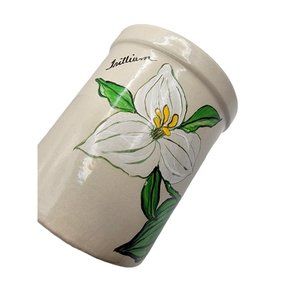 Vintage RRP Co Roseville Ohio USA Pottery Stoneware Crock 1 qt High Jar OOAK